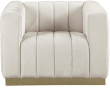 Load image into Gallery viewer, Marlon Cream Velvet Chair