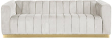 Load image into Gallery viewer, Marlon Cream Velvet Sofa