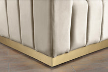 Load image into Gallery viewer, Marlon Cream Velvet Loveseat