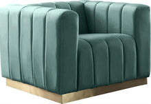 Load image into Gallery viewer, Marlon Mint Velvet Chair