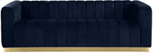 Load image into Gallery viewer, Marlon Navy Velvet Sofa