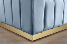 Load image into Gallery viewer, Marlon Sky Blue Velvet Sofa