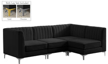 Load image into Gallery viewer, Alina Black Velvet Modular Sectional