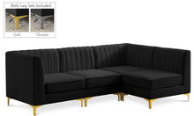 Load image into Gallery viewer, Alina Black Velvet Modular Sectional