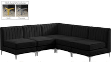 Load image into Gallery viewer, Alina Black Velvet Modular Sectional
