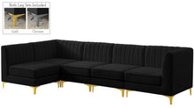 Load image into Gallery viewer, Alina Black Velvet Modular Sectional