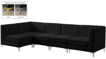 Load image into Gallery viewer, Alina Black Velvet Modular Sectional