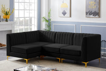 Load image into Gallery viewer, Alina Black Velvet Modular Sectional