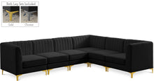 Load image into Gallery viewer, Alina Black Velvet Modular Sectional