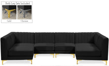 Load image into Gallery viewer, Alina Black Velvet Modular Sectional