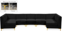 Load image into Gallery viewer, Alina Black Velvet Modular Sectional
