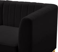Load image into Gallery viewer, Alina Black Velvet Modular Sectional