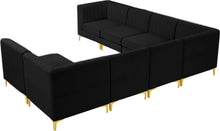 Load image into Gallery viewer, Alina Black Velvet Modular Sectional