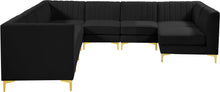 Load image into Gallery viewer, Alina Black Velvet Modular Sectional