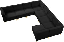 Load image into Gallery viewer, Alina Black Velvet Modular Sectional