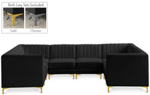 Load image into Gallery viewer, Alina Black Velvet Modular Sectional