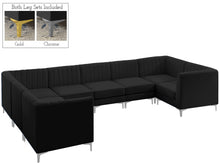 Load image into Gallery viewer, Alina Black Velvet Modular Sectional