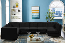 Load image into Gallery viewer, Alina Black Velvet Modular Sectional