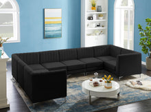 Load image into Gallery viewer, Alina Black Velvet Modular Sectional