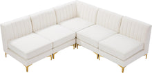 Load image into Gallery viewer, Alina Cream Velvet Modular Sectional