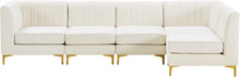 Load image into Gallery viewer, Alina Cream Velvet Modular Sectional