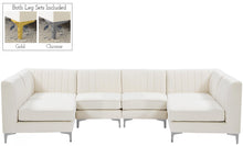 Load image into Gallery viewer, Alina Cream Velvet Modular Sectional