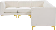 Load image into Gallery viewer, Alina Cream Velvet Modular Sectional