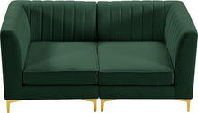 Load image into Gallery viewer, Alina Green Velvet Modular Sectional
