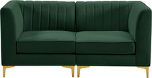 Load image into Gallery viewer, Alina Green Velvet Modular Sectional