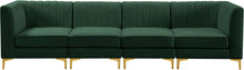 Load image into Gallery viewer, Alina Green Velvet Modular Sectional