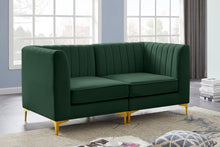 Load image into Gallery viewer, Alina Green Velvet Modular Sectional
