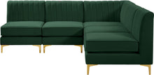 Load image into Gallery viewer, Alina Green Velvet Modular Sectional