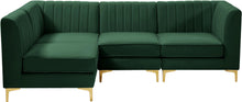 Load image into Gallery viewer, Alina Green Velvet Modular Sectional