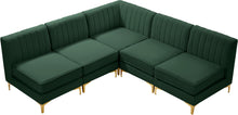 Load image into Gallery viewer, Alina Green Velvet Modular Sectional