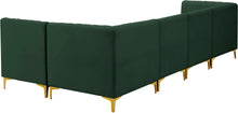 Load image into Gallery viewer, Alina Green Velvet Modular Sectional