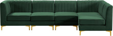 Load image into Gallery viewer, Alina Green Velvet Modular Sectional