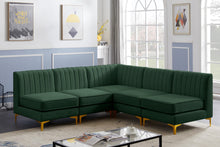 Load image into Gallery viewer, Alina Green Velvet Modular Sectional