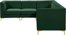 Load image into Gallery viewer, Alina Green Velvet Modular Sectional