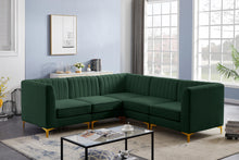 Load image into Gallery viewer, Alina Green Velvet Modular Sectional