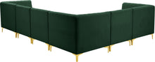 Load image into Gallery viewer, Alina Green Velvet Modular Sectional