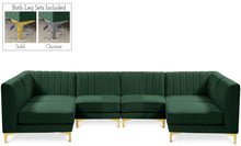 Load image into Gallery viewer, Alina Green Velvet Modular Sectional