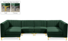 Load image into Gallery viewer, Alina Green Velvet Modular Sectional