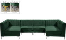 Load image into Gallery viewer, Alina Green Velvet Modular Sectional