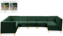 Load image into Gallery viewer, Alina Green Velvet Modular Sectional