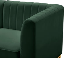 Load image into Gallery viewer, Alina Green Velvet Modular Sectional