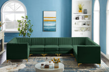 Load image into Gallery viewer, Alina Green Velvet Modular Sectional