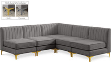 Load image into Gallery viewer, Alina Grey Velvet Modular Sectional