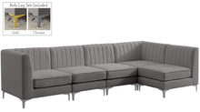 Load image into Gallery viewer, Alina Grey Velvet Modular Sectional