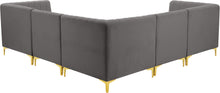 Load image into Gallery viewer, Alina Grey Velvet Modular Sectional