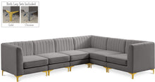 Load image into Gallery viewer, Alina Grey Velvet Modular Sectional